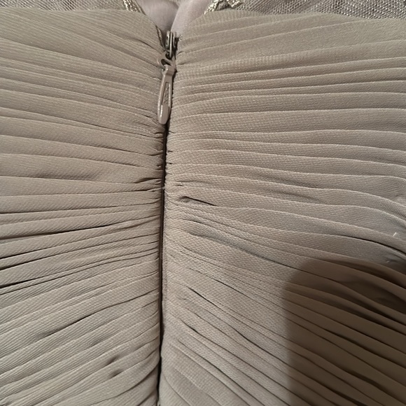 J J’s house custom made taupe wedding special occasion gown custom prom dress - Picture 5 of 8